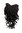 Hairpiece Halfwig 7 Microclip Clip In Extension long BEAUTIFUL curls curled curly DARK BROWN