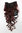 Hairpiece Halfwig 7 Microclip Clip In Extension long BEAUTIFUL curls curled curly DARK RED BROWN