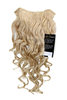 Hairpiece Halfwig 7 Microclip Clip In Extension VERY long BEAUTIFUL curls curled curly gold blond