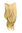 Hairpiece Halfwig 7 Microclip Clip In Extension long straight slight wave wavy BRIGHT BLOND gold