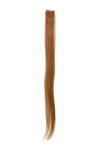 1 Clip-In extension strand highlight straight micro clip 1,5 inch wide 25 inches long medium blond