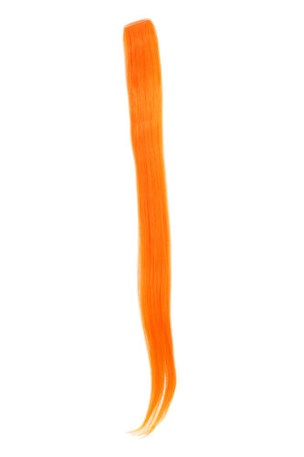 One Clip Clip-In extension strand highlight straight micro clip, 1,5 inch wide, 25 inches orange