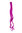 One Clip Clip-In extension strand highlight curled wavy micro clip, 1,5 inch wide, 25 inches purple