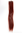 1 x Two Clip Clip-In extension strand highlight straight 3,5 inch wide, 18 inches long dark red