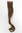 1 x Two Clip Clip-In extension strand curled wavy 3,5 inch wide, 18 inches long medium brown