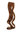 1 x Two Clip Clip-In extension strand curled wavy 3,5 inch wide, 18 inches long light ash brown