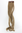 1 x Two Clip Clip-In extension strand curled wavy 3,5 inch wide, 18 inches long dark ash blond