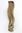 1 x Two Clip Clip-In extension strand curled wavy 3,5 inch wide, 18 inches long light ash blond