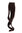 1 x Two Clip Clip-In extension strand curled wavy 3,5 inch wide, 18 inches long mahogany brown mix