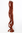 1 x Two Clip Clip-In extension strand curled wavy 3,5 inch wide, 25 inches long dark copper red
