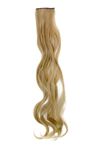 1 x Two Clip Clip-In extension strand curled wavy long light ash blond platinum s
