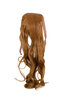 Hairpiece Pontail Pigtail extension slim light wavy comb and ribbon strawberry blond 18"