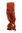 YZF-TC18-130 Hairpiece Pontail Pigtail extension slim light wavy comb and ribbon rust red 18"