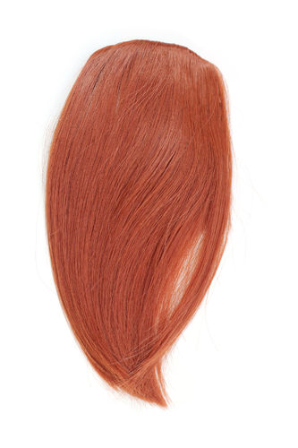 Hair Piece Clip in Bangs Fringe HIGH QUALITY synthetic fiber RED rustred YZF-1088HT-113