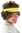 Party/Fancy Dress/Halloween Wig 80ies sporty RETRO curls brown TENNIS PLAYER with HEADBAND