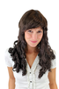 Party/Fancy Dress/Halloween Wig with LONG ROMANTIC baroque Coils/Curls brown VZ-044-K5(A445)
