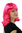 Party/Fancy Dress/Halloween Lady WIG Pink Disco Glam GoGo Fringe medium length