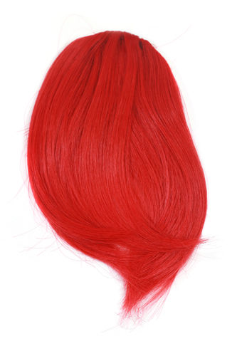 Hair Piece Clip in Bangs Fringe HIGH QUALITY synthetic fiber RED bright red copper YZF-1088HT-113