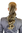 Ponytail Hairpiece extension medium shoulder length slightly curls light brown light blond tips 16"