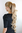 Ponytail Hairpiece extension extremely long waved wavy blond mix platinum & tips claw clamp 29"