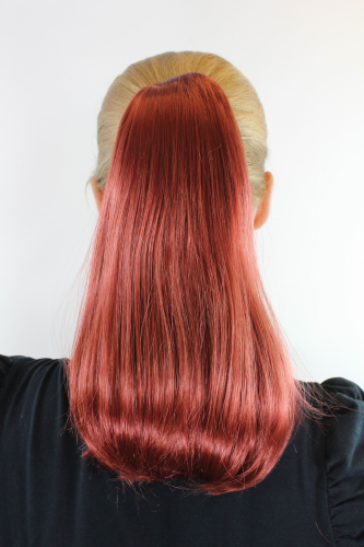 Haarteil, Rot, glatt, 0048HT-350