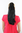 T-15-1 Ponytail Hairpiece extension straight bouncing wavy tips voluminous black 18"