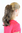 265-6 Ponytail Hairpiece extension short to medium length wavy butterfly claw grip brown