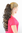 Ponytail Hairpiece extension very long volume curled curls brown auburn mix claw clamp 23"