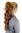 Hairpiece PONYTAIL extension long AMAZING volume DARK BLOND + touch of reddish blond slightly curls