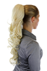 Hairpiece PONYTAIL extension VERY long AMAZING volume BRIGHT BLOND slightly curly curls WK08-88