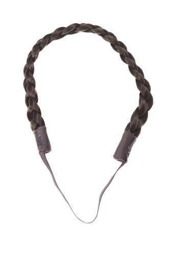 Hair Piece Hairband Circlet Alice band HIGH QUALITY synthetic fiber braided braid BROWN brunette