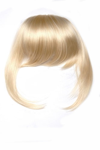 Hair Piece Clip in Bangs Fringe long framing strands for perfect fit HIGH QUALITY synthetic BLOND