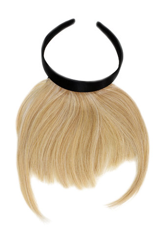 Hair Piece Clip in Bangs Fringe with hair circlet long framing strands HIGH QUALITY synthetic BLOND