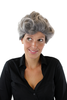 Very classy! Lady Quality Wig short for Older Lady aged BEST YEARS mixed grey silvery W60295-34T59