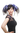 Party/Fancy Dress Lady WIG black naughty stiff colourful pigtails sexy bangs Anime Gothic Lolita