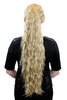 MOTHER OF PONYTAILS Hairpiece PONYTAIL extension EXTREMELY long MASSIVE volume kinked curls BLOND
