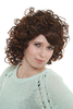Lady Quality Wig curled postmodern extravagant neo-classic curls mixed brown chestnut medium length