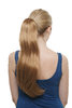 Hairpiece PONYTAIL extension VERY long straight slight soft wave wavy DARK BLOND SA049-1011