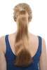 Hairpiece PONYTAIL extension VERY long straight slight soft wave wavy DARK BLOND SA049-2005