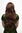 Very pretty Lady Quality Wig very long mixed brown brunette round top fringe curly ends 3431-2T30