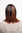 Lady Quality Wig Bob short shoulder length mix of black with reddish light brown strands SA033-30/1