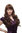 Lady Quality Wig fringe bangs VERY LONG volume BEAUTIFUL curls light brown brunette & red strands