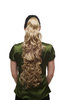 Hairpiece PONYTAIL with Claw Clamp/Clip extremely long full voluminous curls medium blond 65 cm
