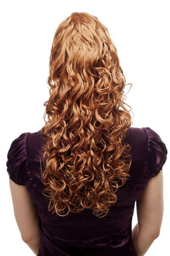 Hairpiece PONYTAIL extension VERY long MASSIVE volume voluminous curly AMAZING curls DARK BLOND