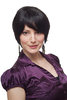 WIG ME UP ® - Lady Quality Wig short Page Bob black sexy parted fringe 1249-2