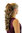 JL-3263A-HL3274B Ponytail Hairpiece extension very long curled curls blond mix claw clamp 22"