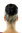Hairpiece Hair Bun Topknot elaborately braided rhinestone studded custom traditional black