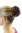 Hairpiece Hair Bun Topknot elaborate braided custom traditional dark brown auburn mix