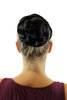 TC-2072-1 Hairpiece Hair Bun Topknot elaborate braided custom traditional medium black.
