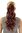 Hairpiece PONYTAIL with comb and snapwrap long wavy slightly curled red brown rust auburn 18"